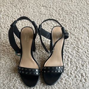 Elegant Black Studded Sandals